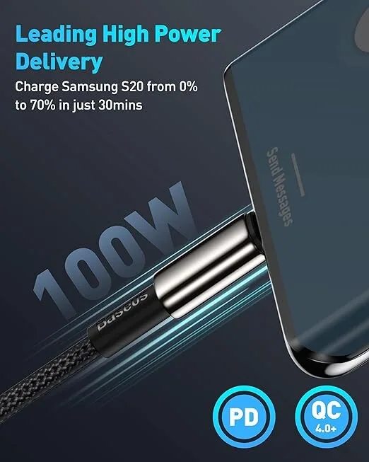 100W USB-C to USB-C Data Cable - 1M