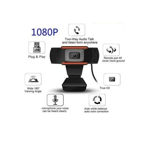 1080P HD USB Webcam - Built-in Mic view 2