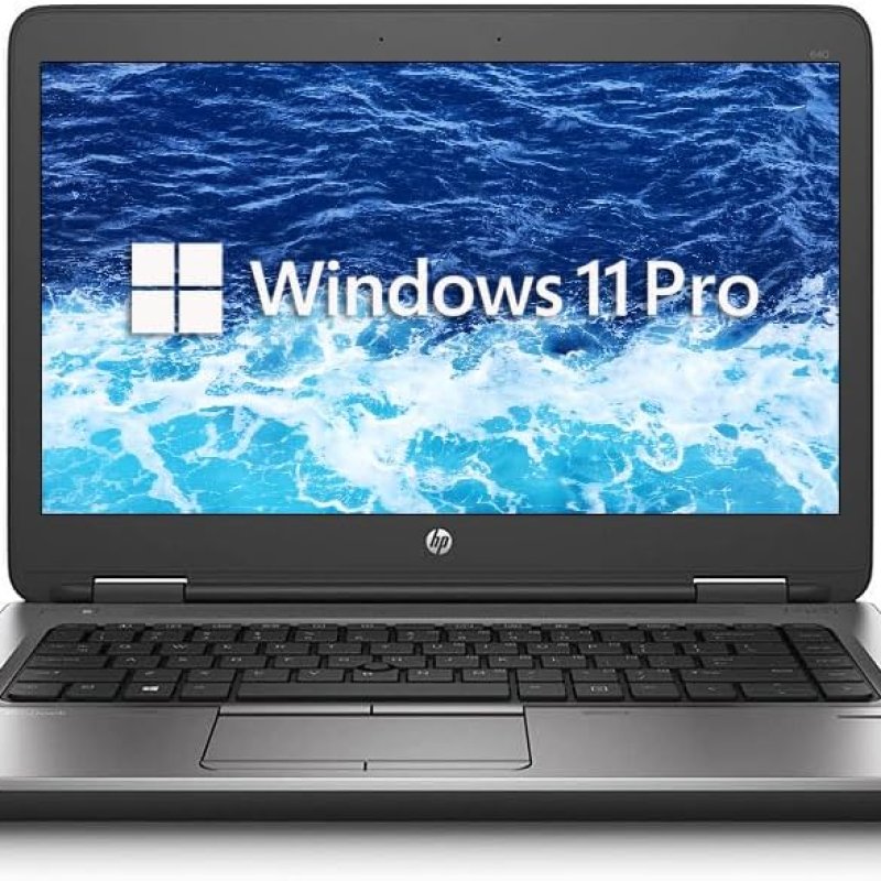 HP ProBook 640 G2 14-Inch Laptop, Intel Core i5-6300, 8GB DDR4 RAM, 128GB M.2 SSD, WiFi + Bluetooth, Windows 11 Pro view 1