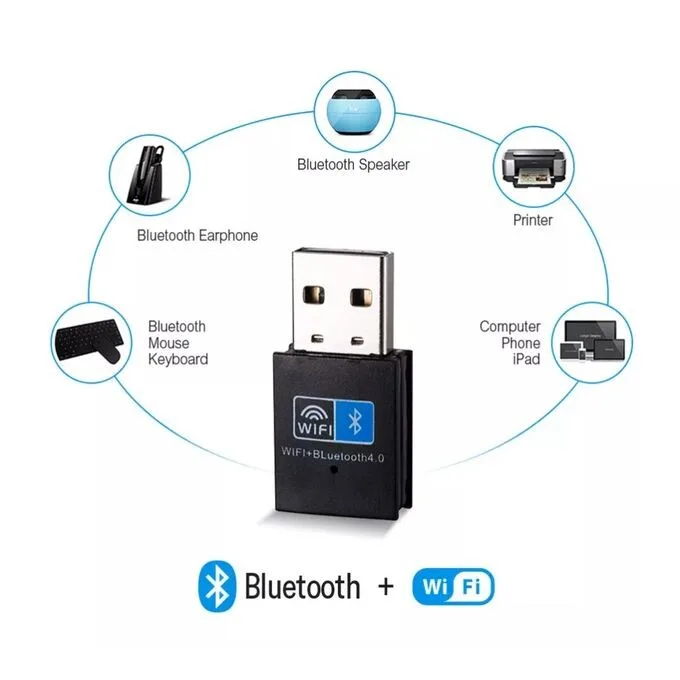 2-in-1 N150 WiFi & Bluetooth 4.0 Nano USB Adapter view 1