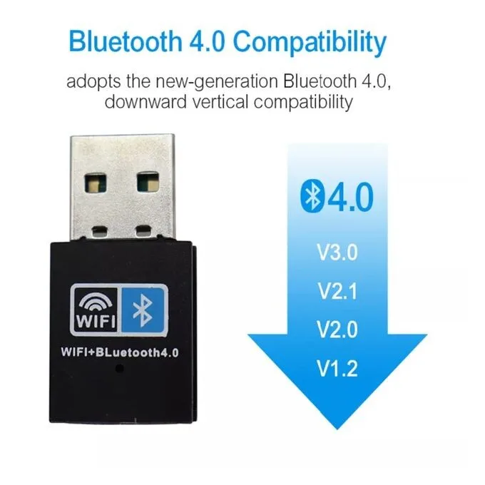 2-in-1 USB WiFi + Bluetooth Mini Dongle - 2.4GHz view 1