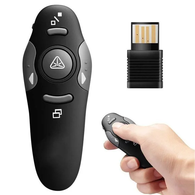 2.4G Wireless Laser Pointer - Red Presenter, LED USB Pen view 1