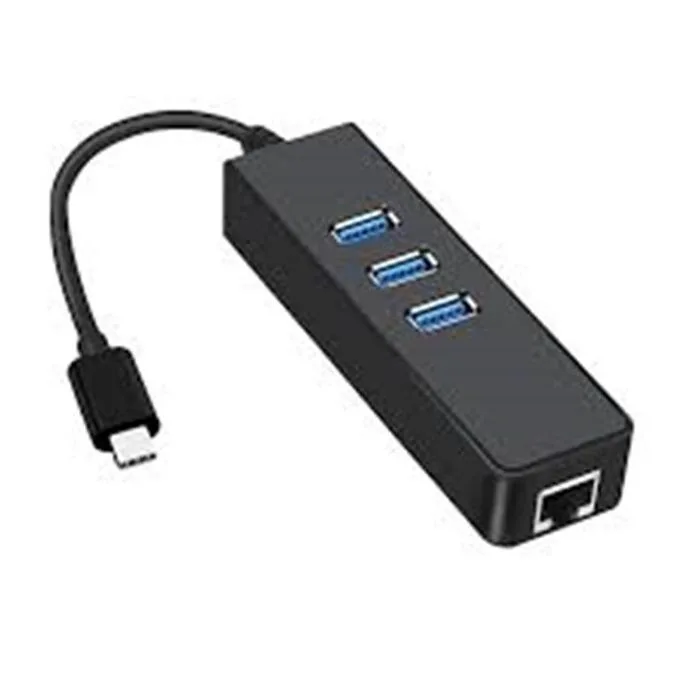 3-Port USB 3.0 Hub with Ethernet - High Speed view 2