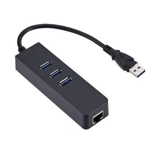 3-Port USB 3.0 Hub Gigabit Ethernet Adapter view 1