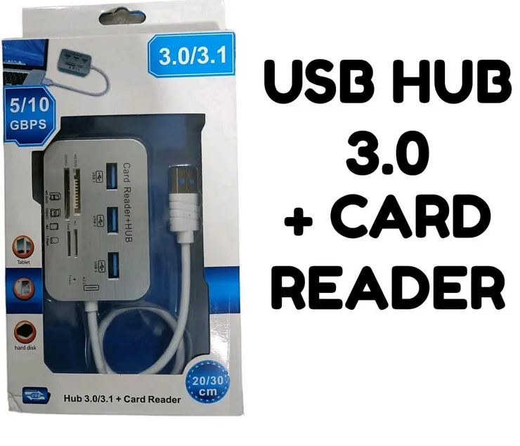 3-Port USB 3.0 Hub with Card Reader (MS/SD/M2/TF)