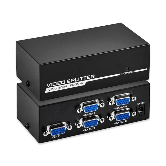 VGA Splitter - 4 Port, Powered, 1 Input 4 Output view 1