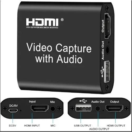 4K HDMI Video Capture Card with Audio, 1080P view 2
