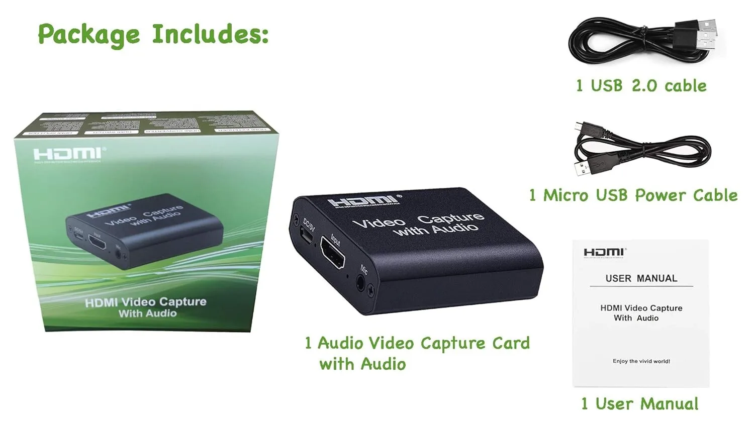 4K HDMI Video Capture Card with Audio, 1080P view 3
