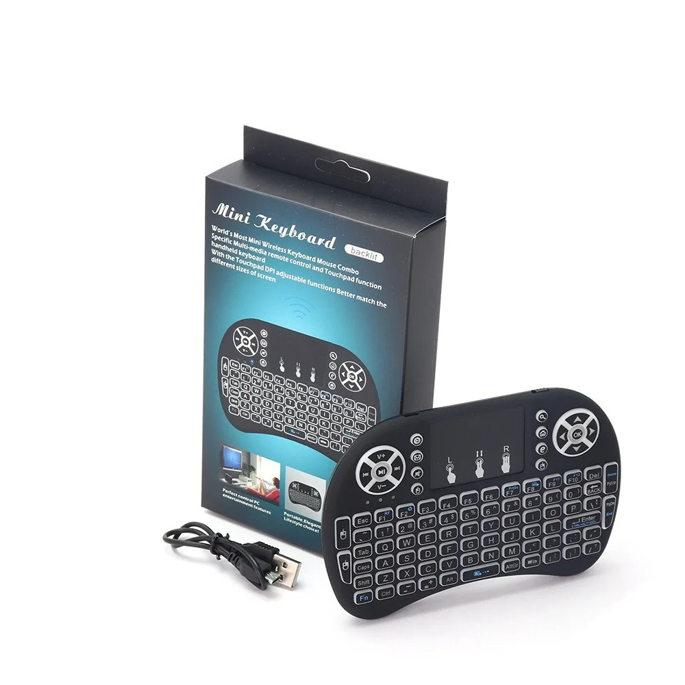 Backlit Mini Wireless Keyboard - Rechargeable