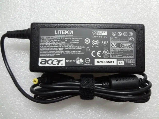 Acer Laptop Charger 19V, 3.42A
