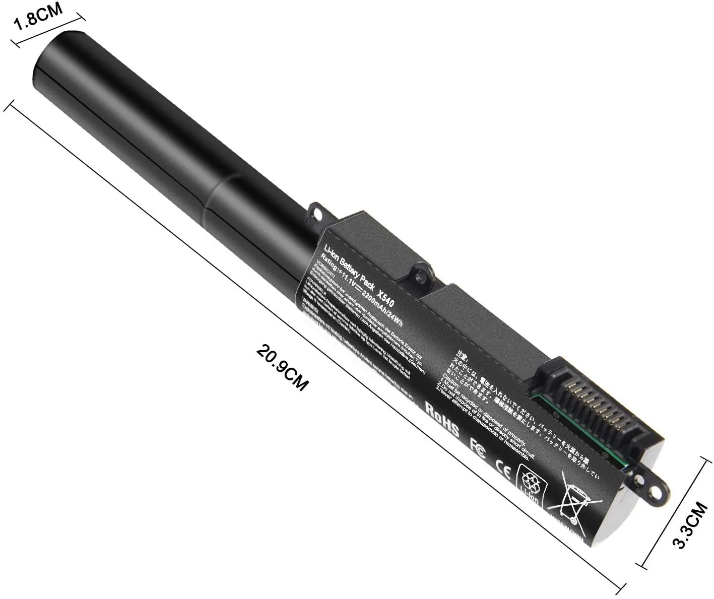 Asus Laptop Battery X541 view 2