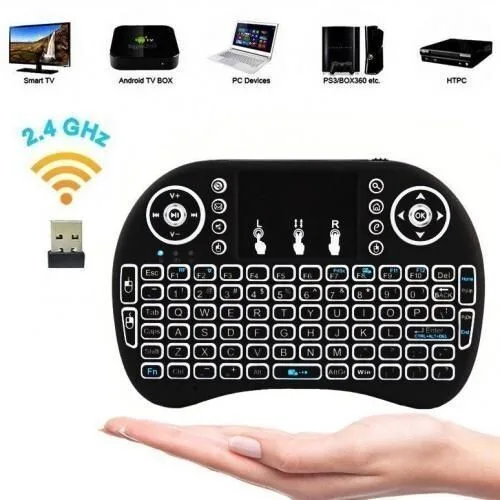 Wireless Backlit Mini Keyboard & Touch-Pad - 3-in-1 view 1