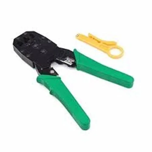 Crimping Tool + 5 RJ45 Connectors + Network Cable Tester view 2