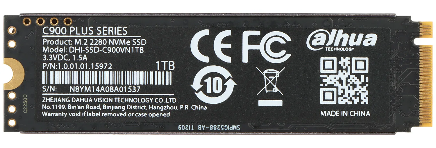 Dahua 1TB Internal SSD - M.2 PCIe Gen3x4 NVMe view 1