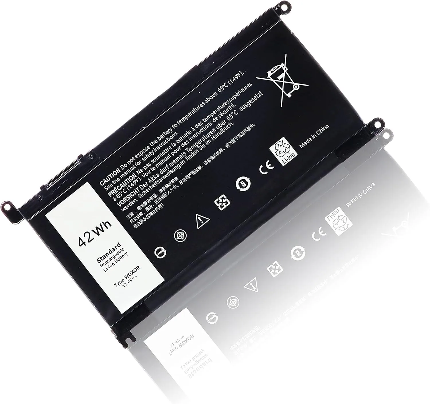 Dell Laptop Battery Wdxor For Inspiron 15 view 1
