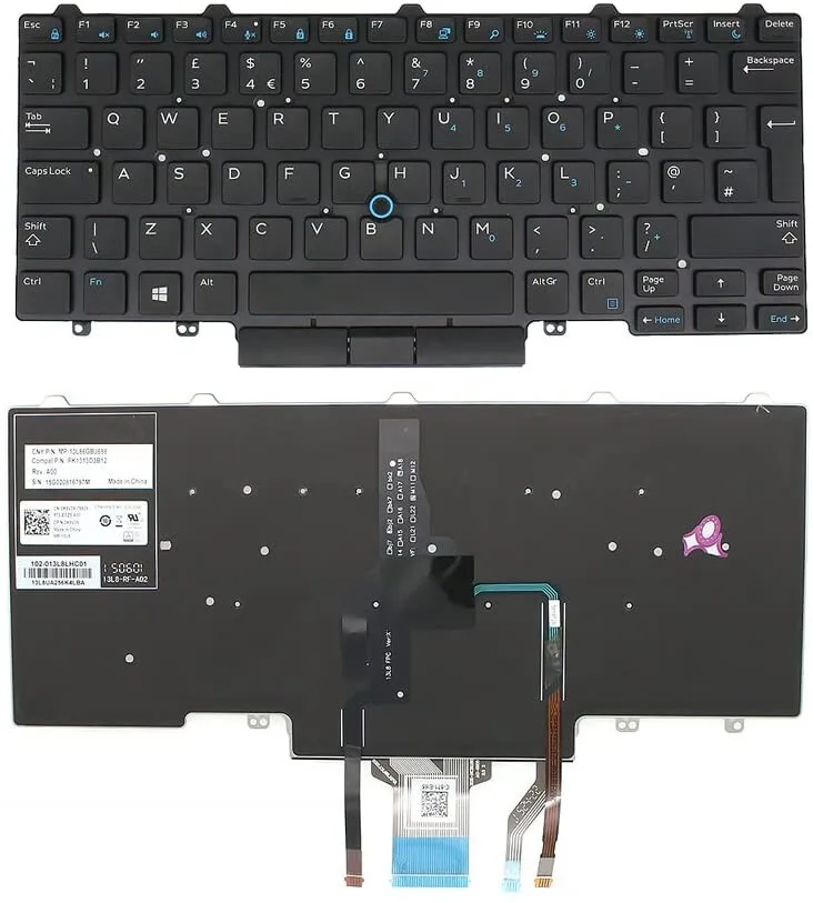 Replacement Laptop Keyboard for Dell Latitude 3340 E5450 view 2