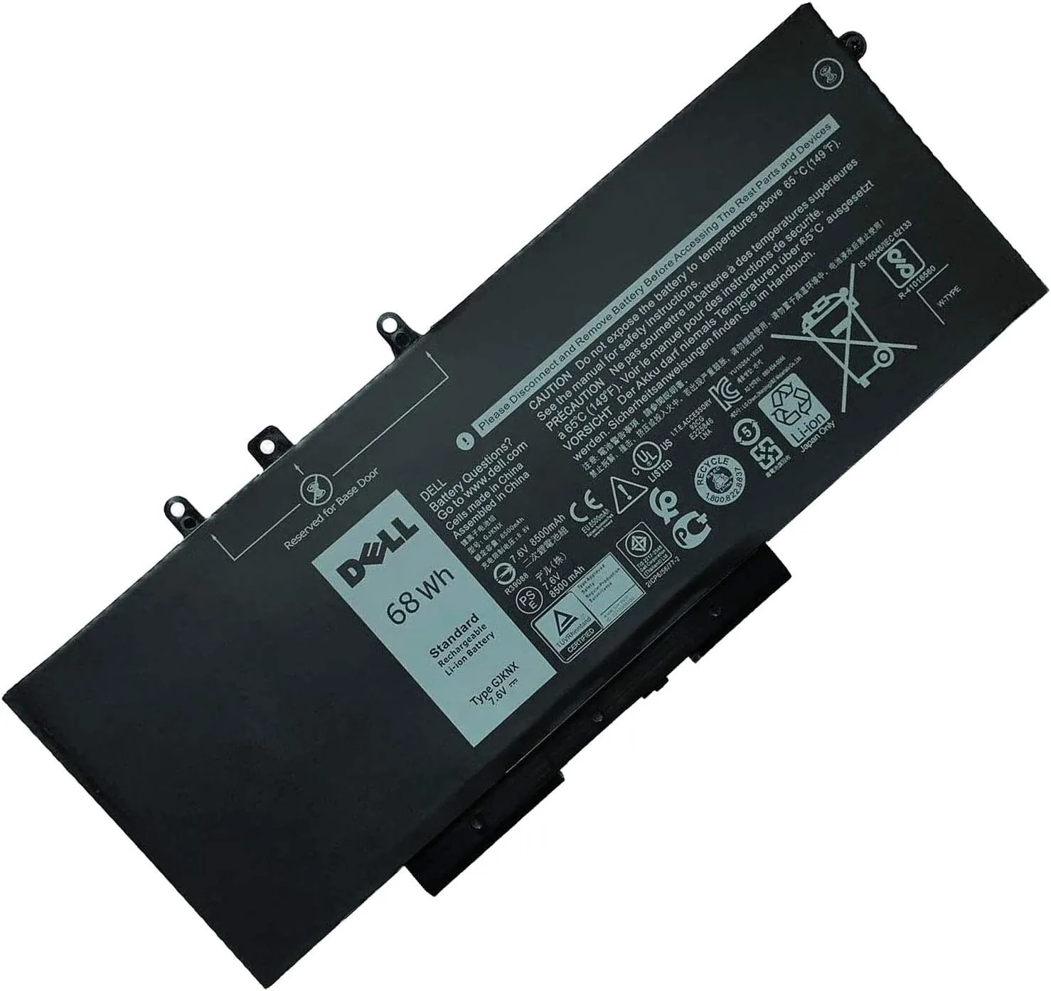 Dell Laptop Battery Latitude 5480 -Gjknx view 2