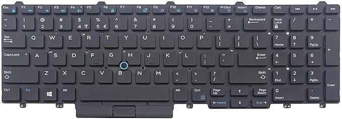 Replacement Laptop Keyboard for Dell Latitude 5580 5590 5591 view 2