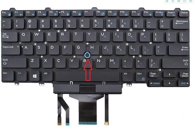 Replacement Laptop Keyboard for Dell Latitude 7480 7490 Us English view 1