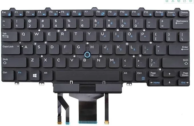 Replacement Laptop Keyboard for Dell Latitude 7480 7490 Us English view 2