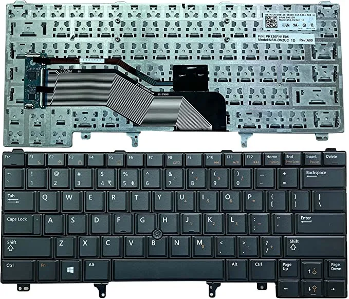 Replacement Laptop Keyboard for Dell Latitude E5420 E5430 E6220 E6230