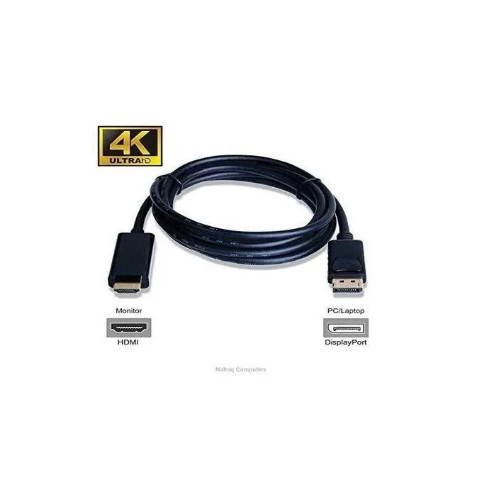 DisplayPort to HDMI Converter - Black view 1