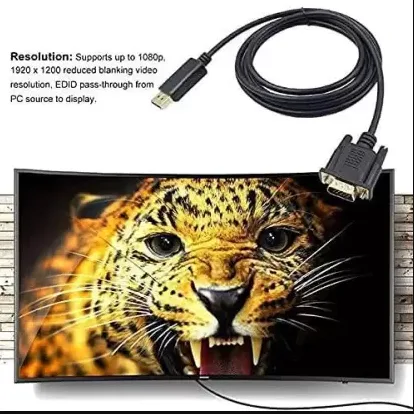 DisplayPort to VGA Cable - 1.5M view 3