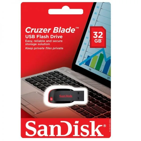 SanDisk Cruzer Blade USB Flash Drive - 32GB