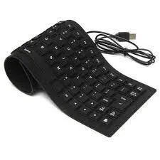 Flexible Keyboard - Physical, Roll-Up Design