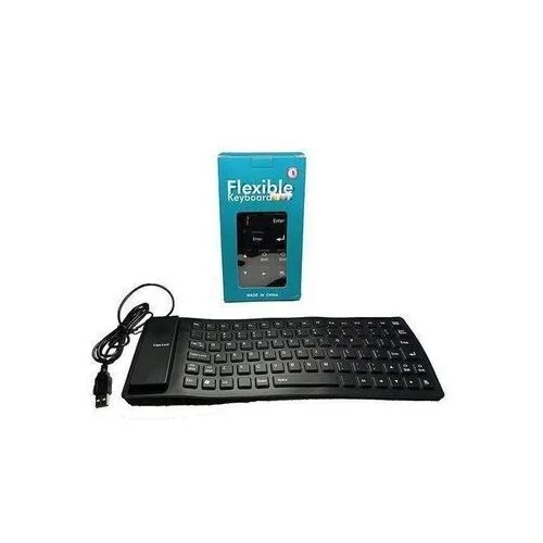Flexible Waterproof Roll-Up Keyboard - German (QWERTZ) Layout, USB