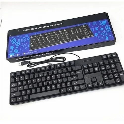 Generic Black Antelope Wired Keyboard - TJ-818