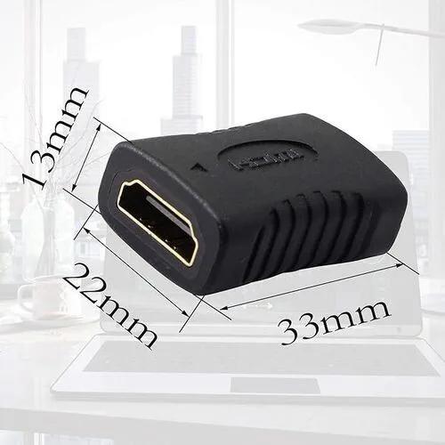 HDMI Female to Female Coupler - 1080p Gold-Plated Extender view 2