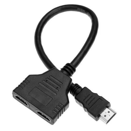 HDMI Splitter 2 Port, 4K 60Hz - Black view 1