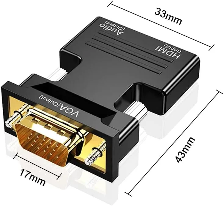 HDMI to VGA Adapter - 1080P, with Audio Cable view 1