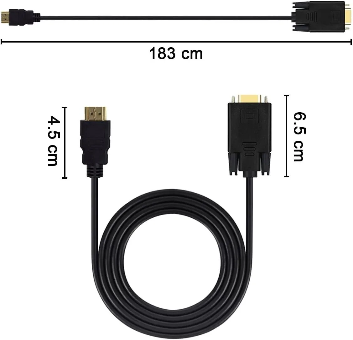 HDMI to VGA Cable view 2