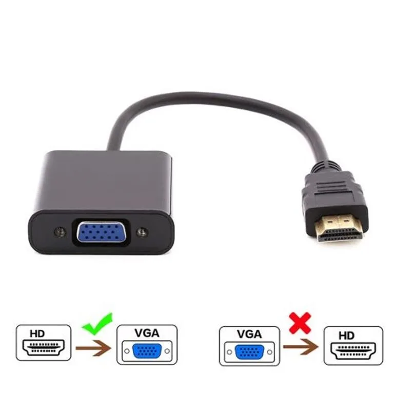 HDMI to VGA Converter - Black view 2