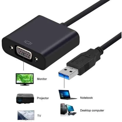 High-Speed USB 3.0 to VGA Adapter Converter view 1