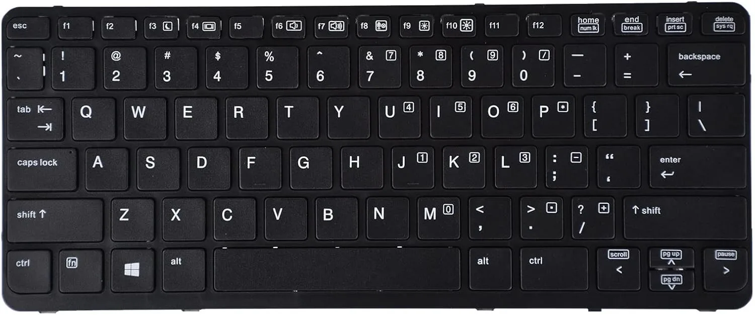 Replacement Laptop Keyboard for HP Elitebook 820 G1 view 1