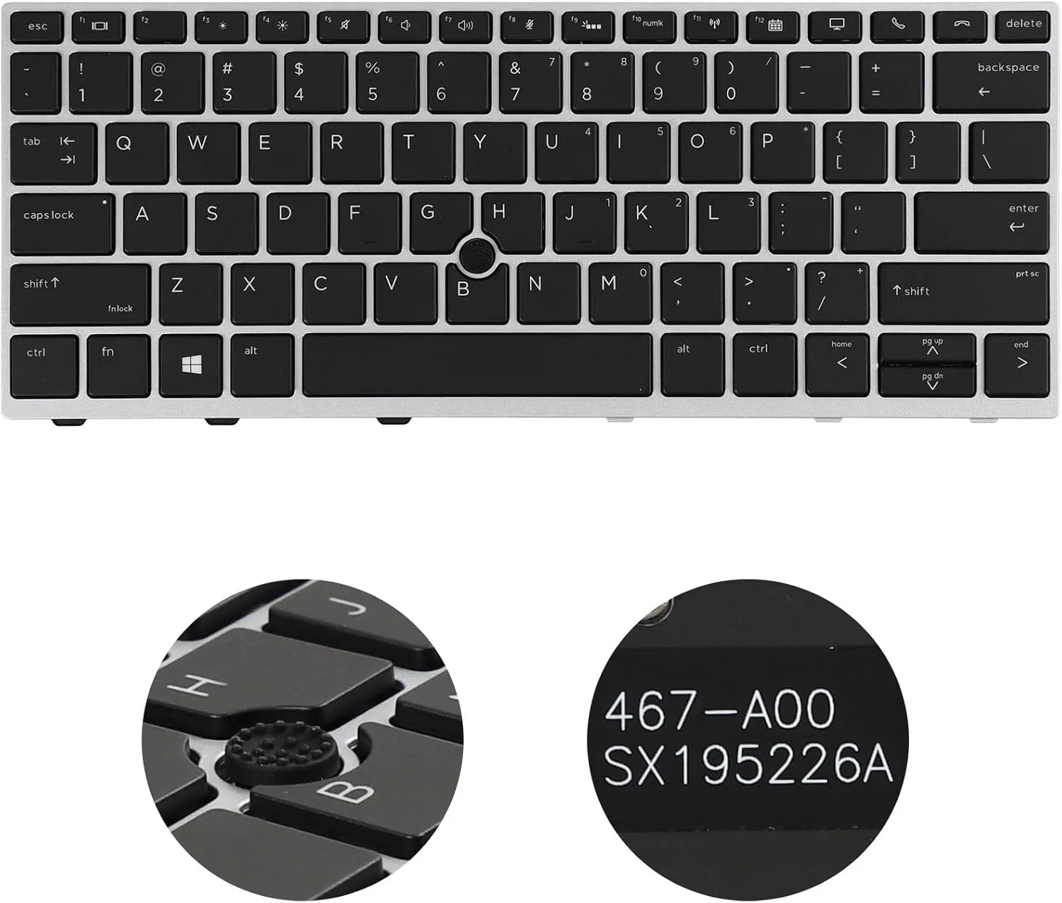 Replacement Laptop Keyboard for HP Elitebook 830 G5 730 G5 view 2