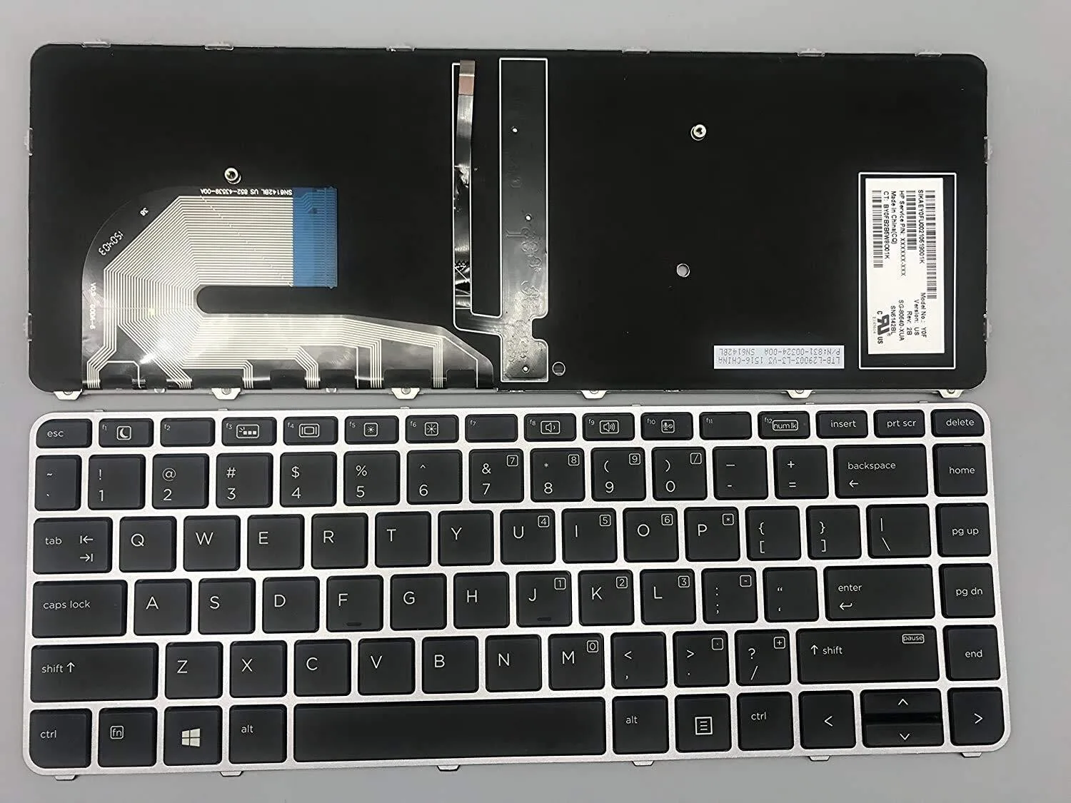Replacement Laptop Keyboard for HP Elitebook 840 G3 745 G3 view 1