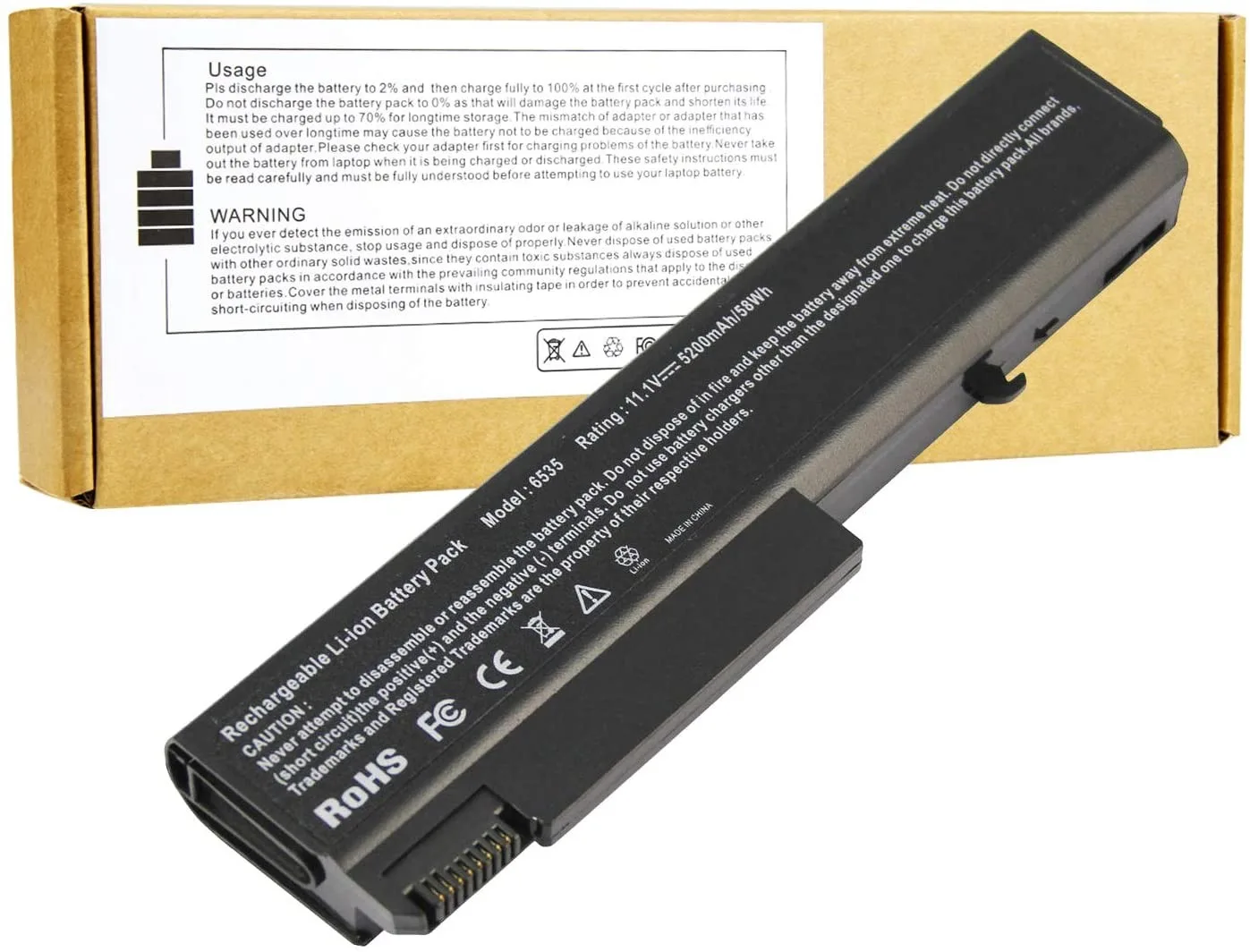 HP Laptop Battery Elitebook 8460P view 2