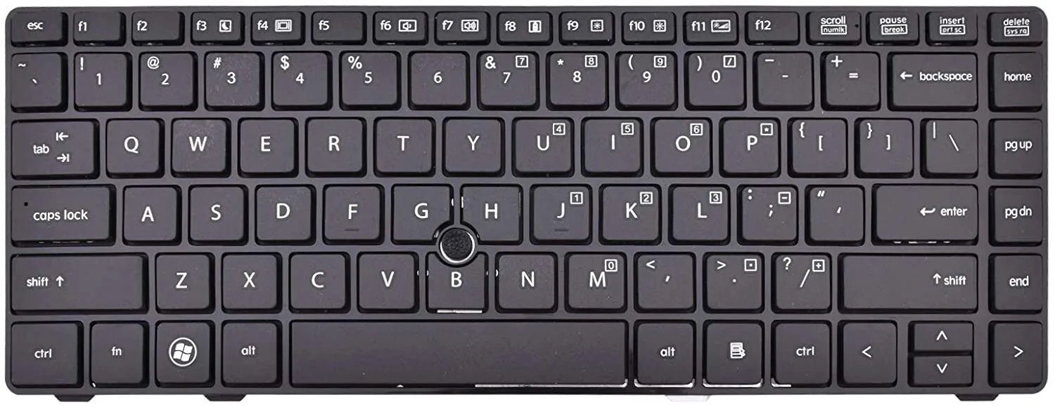 Replacement Laptop Keyboard for HP Elitebook 8460 8460P 8460W 8470P view 1