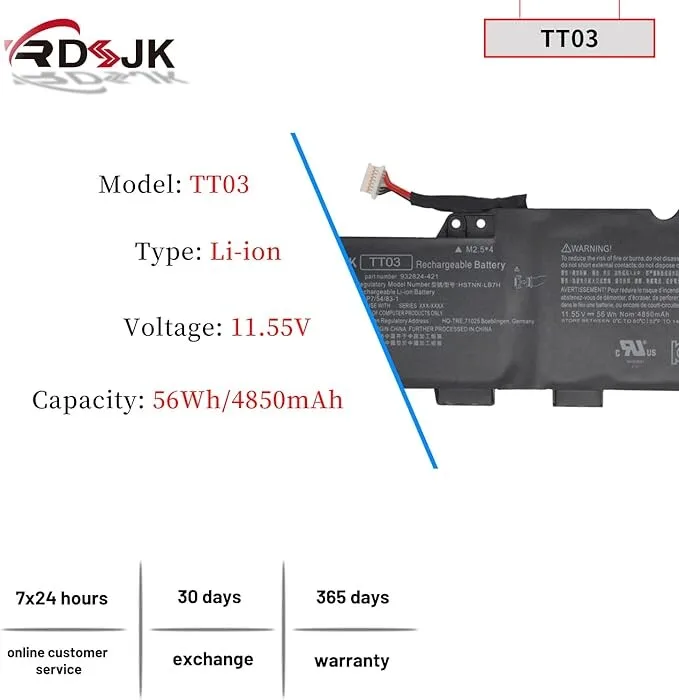 HP Laptop Battery Tt03 Tt03Xl For view 2