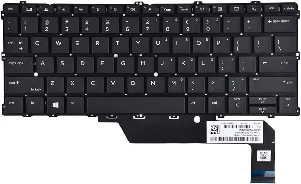 Replacement Laptop Keyboard for HP Elitebook X360 1030 G2 Us view 1