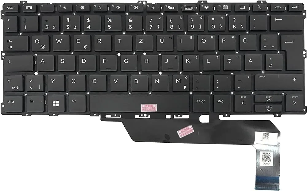 Replacement Laptop Keyboard for HP Elitebook 1030 G2 X360 Backlit view 1
