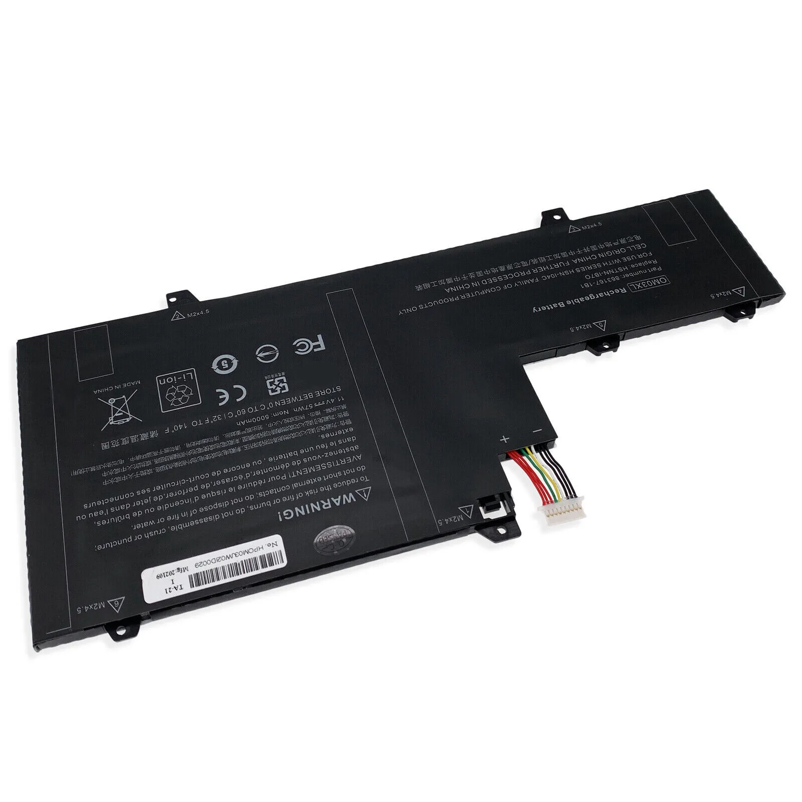 HP Laptop Battery Elitebook X360 1030 G2 Om03Xl view 2