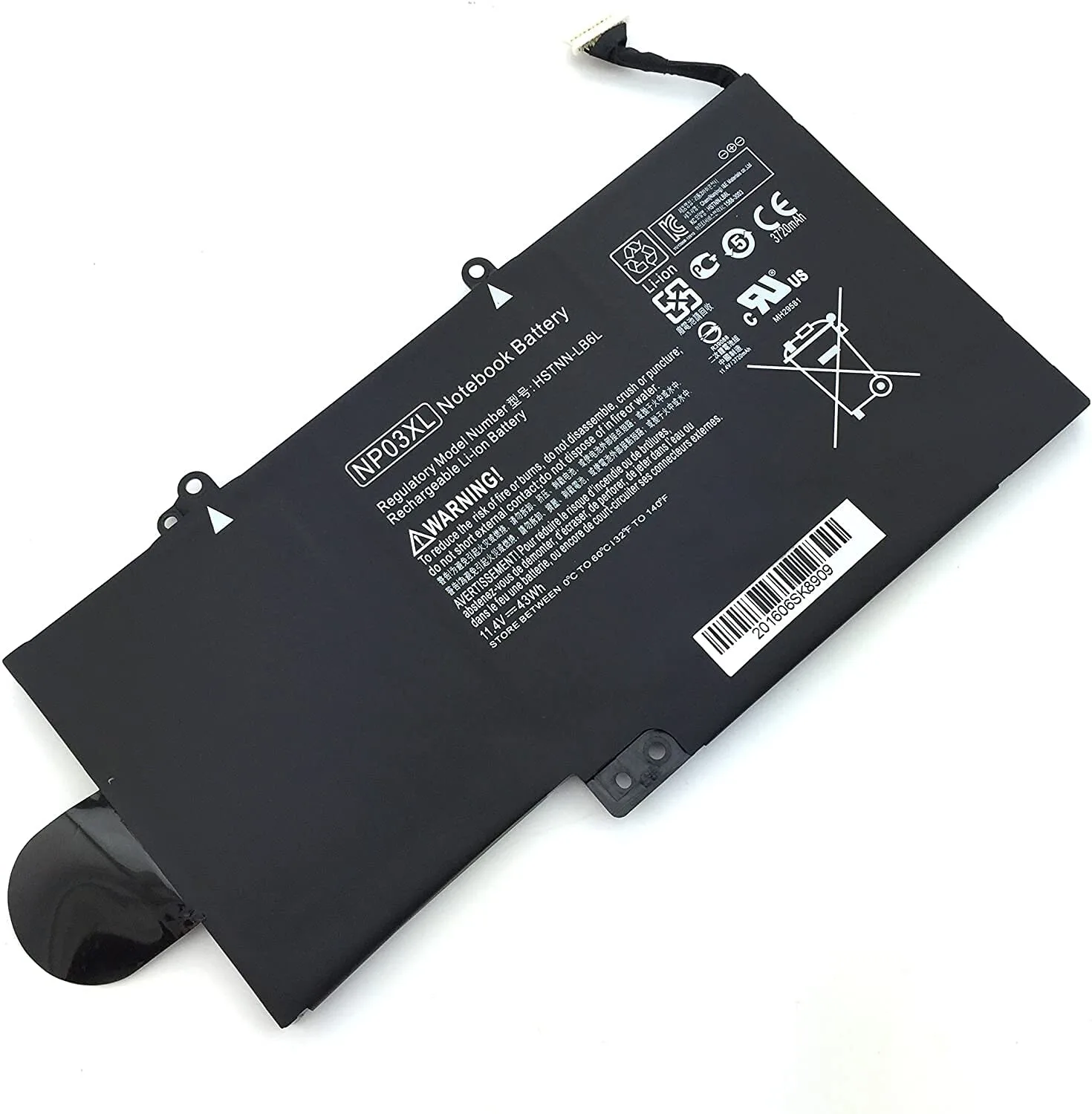 HP Laptop Battery Np03Xl view 1