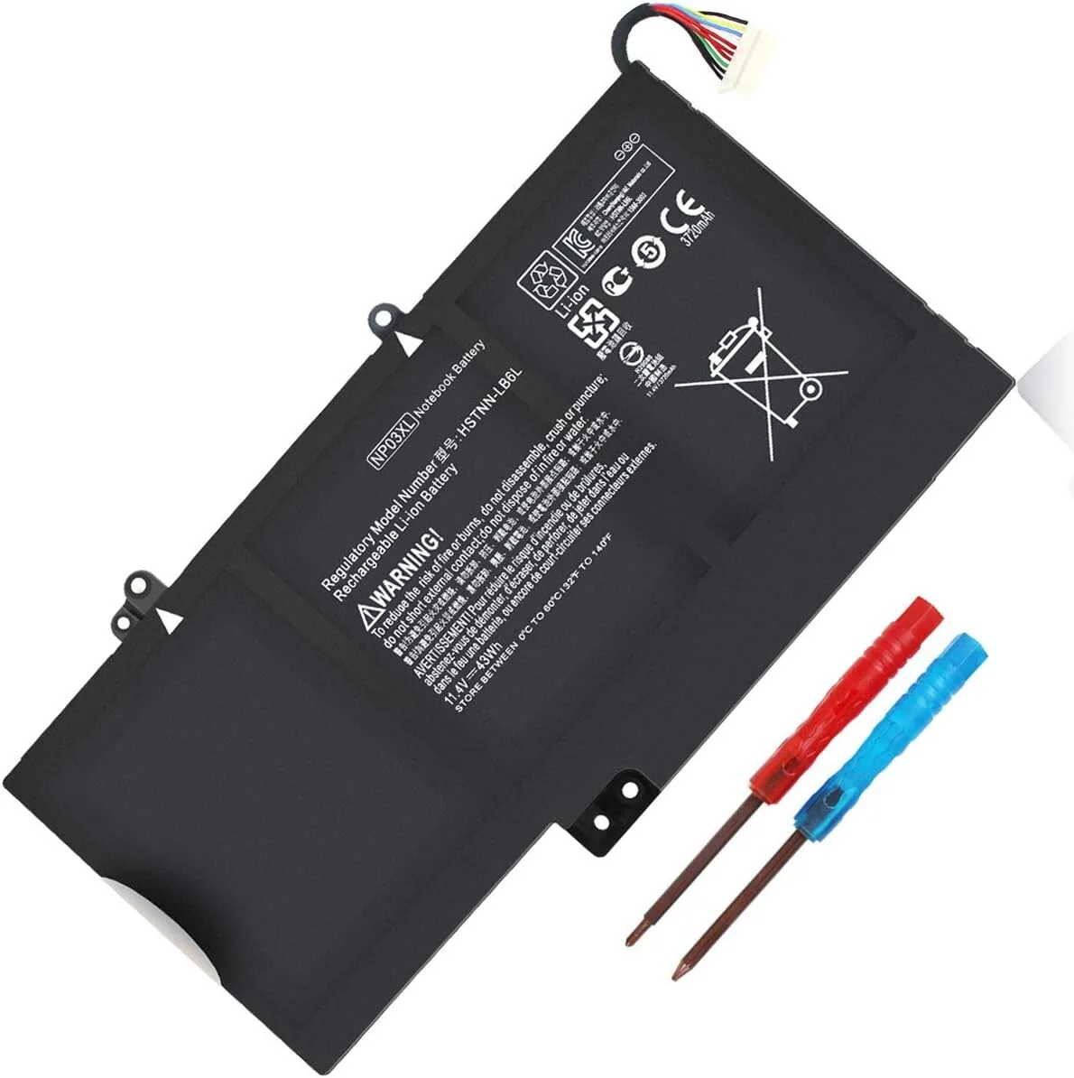 HP Laptop Battery Np03Xl view 2