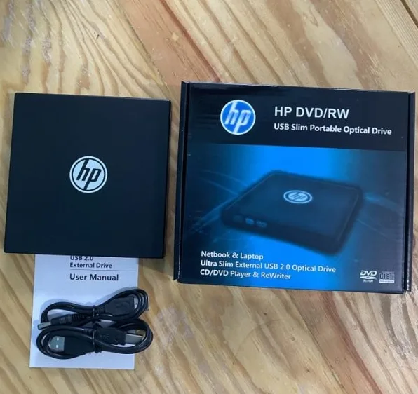 HP External Portable Slim CD/DVD RW Drive - A2U56AA