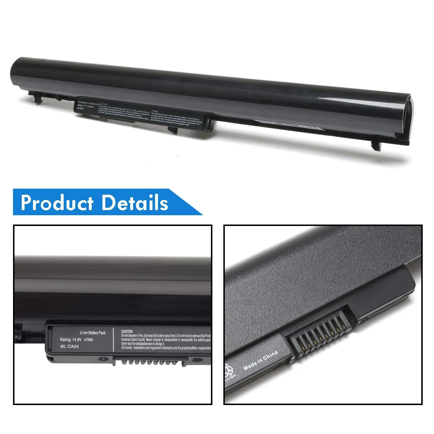 HP Laptop Battery Oa04 view 2